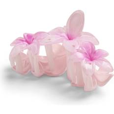 Pieces Flerfärgad Rosa Hårklämma Med Hawaiiblomma