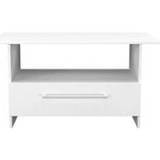 Metal - White Coffee Tables Ready Assembled 2 U Gloucester Bottom Drawer Medium Coffee Table