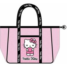 Vita Strandväskor Hello Kitty Strand Väska - Rosa Transparent