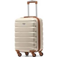 Flight Knight Suitcase Cabin Carry On Maximum Size 55x35x25cm Cream