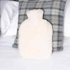 White Heat Bottles White Sheepskin Hot Water Bottle One Size