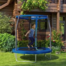 Sportnow 6ft Outdoor Trampoline with Safety Enclosure Net