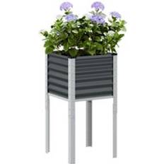 Garden Planter Anthracite 45x45x88 cm Steel