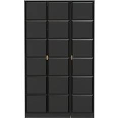 Wardrobes on sale Ready Assembled 2 U Metro 3 Door Black Large Wardrobe
