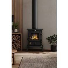 Wood Stoves on sale Living and Home Freestanding Cast Iron Wood Burning Stove Fireplace with Stove Pipe Black One Size