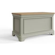 Green Chest of Drawers Fwstyle Bedroom Storage Box Solid Oak Sage Green Painted Finish Chest of Drawer