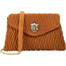 Dune Bags Dune Quilted Suede Crossbody Bag - Tan