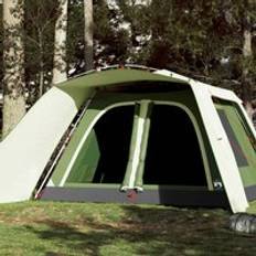 Camping & Outdoor Berkfield Home Family Tent with Porch 9-Person Green Quick Release One Size
