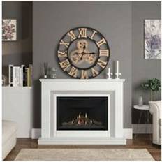 Iron Wall Clocks Living and Home 58cm Industrial 3D Gear Roman Numeral Silent Wall Clock