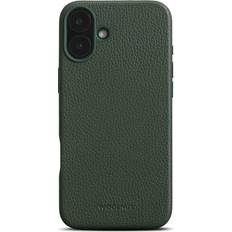 Woolnut Leather Case for iPhone 16 Plus Green