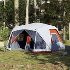 Camping & Outdoor Berkfield Home Family Tent with LED 10-Person Quick Release One Size