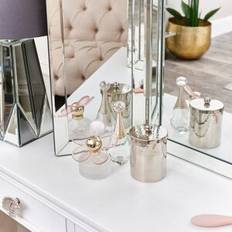 Melody Maison Mirrored Triple Mirror Dressing Table