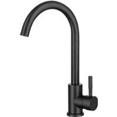 Black Kitchen Taps Aquarius TrueCook Series 92 Single Lever Kitchen Mixer Tap One Size Black