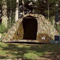 Camping & Outdoor Berkfield Home Fishing Tent 4-Person Camouflage Quick Release Green One Size