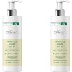 SkinChemists Sun Protection & Self Tan skinChemists Wrinkle Killer Sun Protection Body Cream SPF 30 200ml x 2 Duo Pack