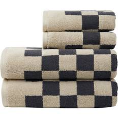 Towels Vinga Elba Cotton Set Pack of 4 Bath Towel Grey