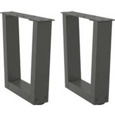 Furniture Berkfield Home Dining Legs V-Shape 2 pcs Anthracite 30x Table Leg