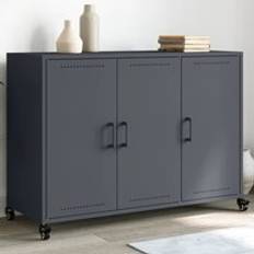 Furniture Berkfield Home Anthracite 100.5 x 39 x 72 cm Steel Sideboard