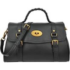 House of Leather Greta Real Handbag - Black