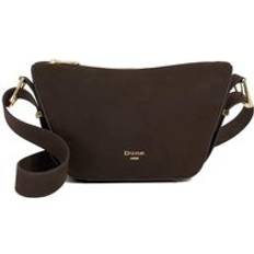 Dune London Delicately Suede Cross Body Bag - Dark Brown