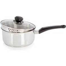 Swan Sauce Pans Swan Townhouse 20cm Saucepan Metallic Silver with lid