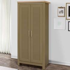 Green - Oaks Wardrobes Birlea Highgate 2 Door Oak 180 x 79 x 52 cm Wardrobe