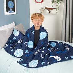 Weight Blankets OHS Kids Teddy Fleece 3kg Space Navy Weight blanket Blue