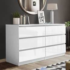 Fairfield Gloss Minimalist Draws 6 Draw One Size