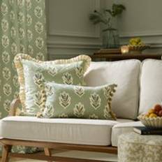 Scatter Cushions Sanderson Sessile Leaf Printed 30cm x 50cm Scatter Cushion Green