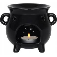 Oil Lamps Something Different Shiny Black Cauldron Burner One Size Oil Lamp