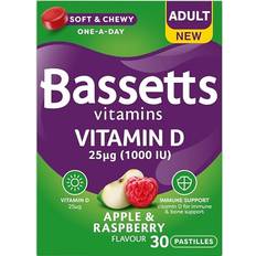 Bassetts Adult Apple and Raspberry Flavour Vitamin D 30 Gummy Pastilles