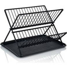 Black Dish Drainers Swan Stealth Collapsible Rack Black A Dish Drainer