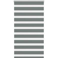 Gardiner & Tillbehör vidaXL Rullgardin Zebra Mörkgrå 90x150 cm Tyg 85.9 cm Polyester