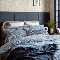 Morris & Co Pimpernel Double Set Woad Duvet Cover Blue