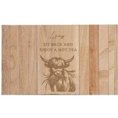 Brown Tray Tables Personalised Memento Company Highland Cow Sofa One Size Tray Table
