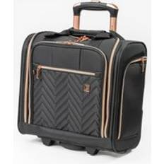 Biella Soft Shell Cabin Case Under Seat Flight Bag Wheeled Luggage Black Mini Cabin