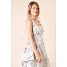 Silver Bags Dorothy Perkins Jersey Glitter Envelope Clutch Bag - Silver