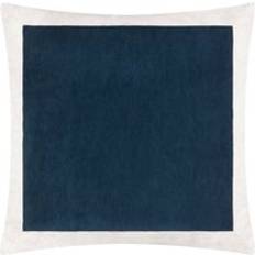 Organic Pillows Yard Auden Matte Velvet 50cm x 50cm Scatter Cushion Blue
