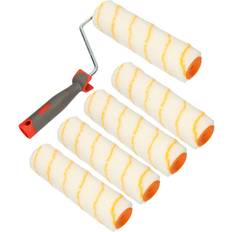5er Set Farbroller Gelbfaden 180 mm - 250 mm Mit Gummigriff