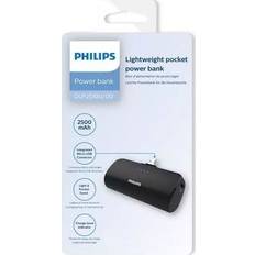 Philips Powerbanks Batterier & Opladere Philips Power Bank 2500mAh Micro-USB