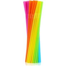 Godan Plastknäksugrör Mix 5mm x 21 cm 500 st