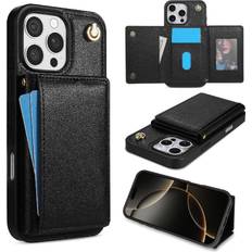 Mobile Phone Accessories GANGXUN Trifold Wallet Case Back Cover for iPhone 16 Pro