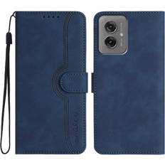 Motorola Moto Edge 50 Ultra Wallet Cases GANGXUN Blue Compatible With Motorola Moto G55 Wallet Premium Pu Built-in Magnet Cover