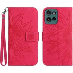 Motorola edge 50 cover GANGXUN Case for Motorola Edge 50 Neo Short Strap with Card Slots Holder