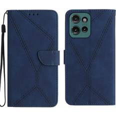 GANGXUN Case for Motorola Edge 50 Neo Stitching Embossed Soft Pu Leather Wallet