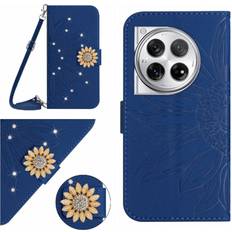 GANGXUN Case For OnePlus 12R 5G Leather Wallet Sunflower