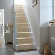 Green Stair Carpets Dunelm Clifton Boucle Washable Stair Runner - Clifton Sage Green