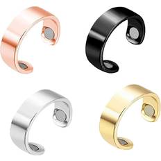 Wearables Tlily 4-Pack Adjustable Lymph Drainage Therapy Magnetic Rings