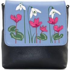 Snowdrop Mini Crossbody Bag - White/Pink Flower Appliques