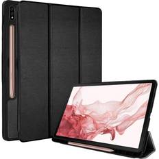 Samsung Galaxy Tab S9+ Tablet Cases TechGear Smart Case for Samsung Galaxy Tab S8 11 in 2022 Release SM-X700 PU Leather Slim Smart Case Stand Cover